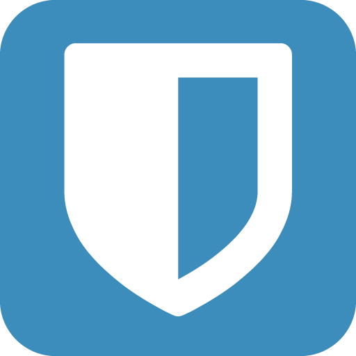 logo image for the website/app Bitwarden, a password manager
