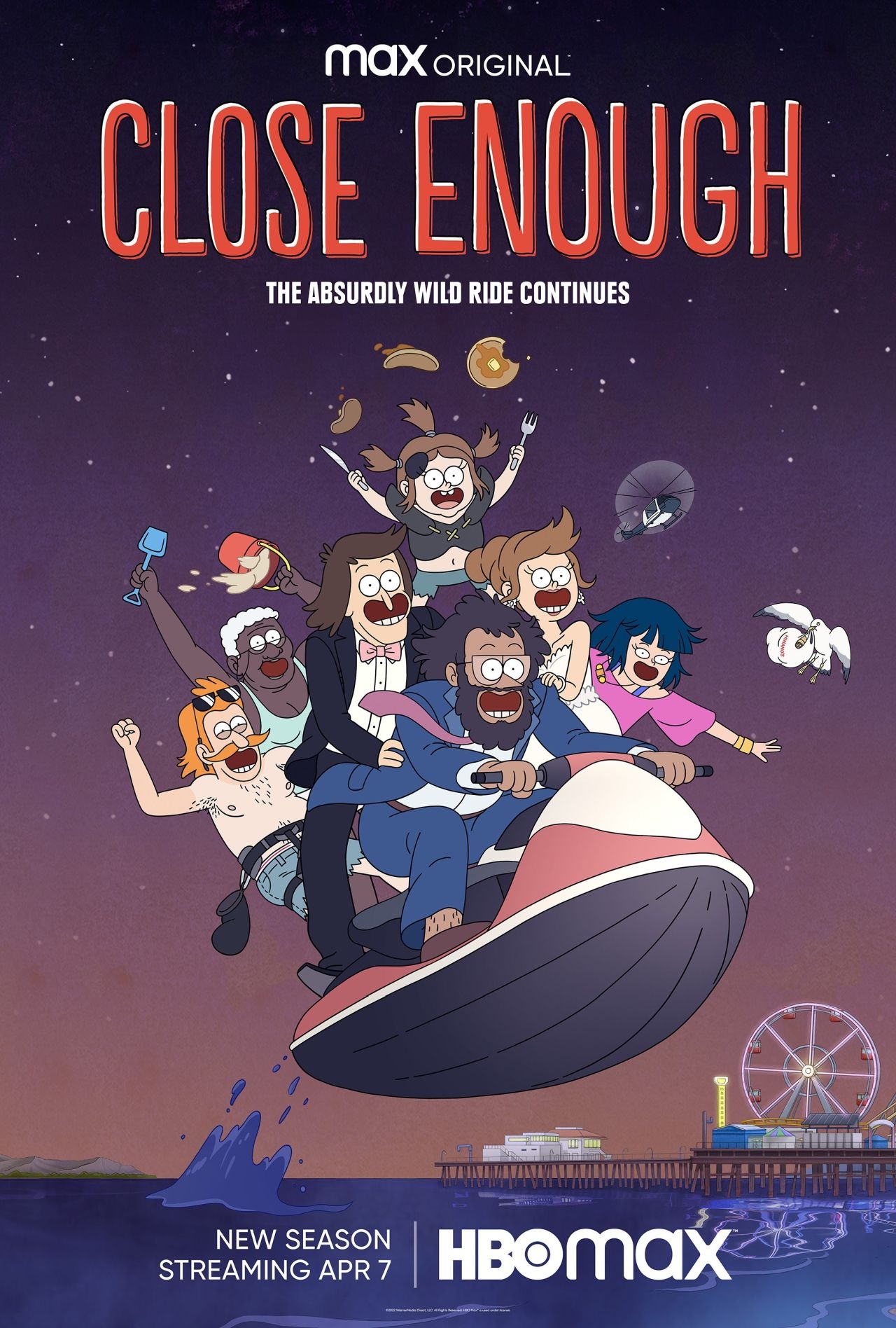 Image of a show called Close Enough on HBO